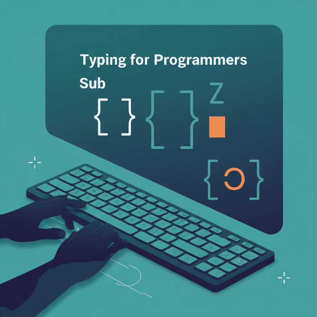 Illustration. Brackets and Punctuation Typing Practice for Programmers — Typing for Programmers — Type Faster