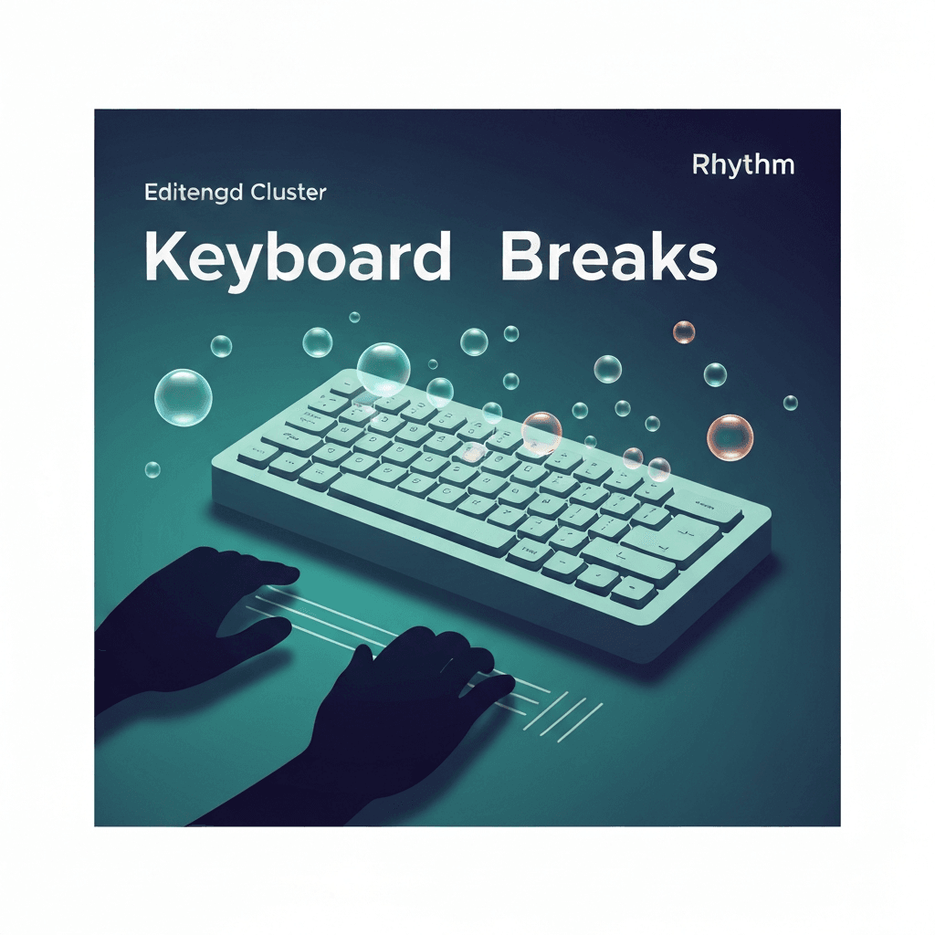 Calm Typing Breaks: Rhythm Games for Bubbles, Home Row, and Breath — Keyboard Breaks — Type Faster