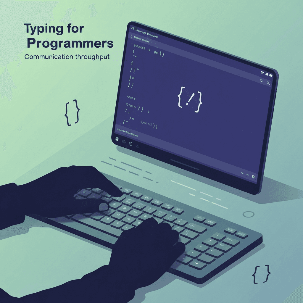 Illustration. Code Review Comment Typing Efficiency — Typing for Programmers — Type Faster