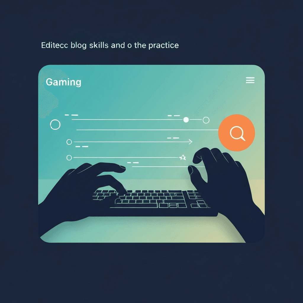 Illustration. Esports Warm-Up: Direction Key Sequences Before Ranked Play — Direction Keys — Type Faster