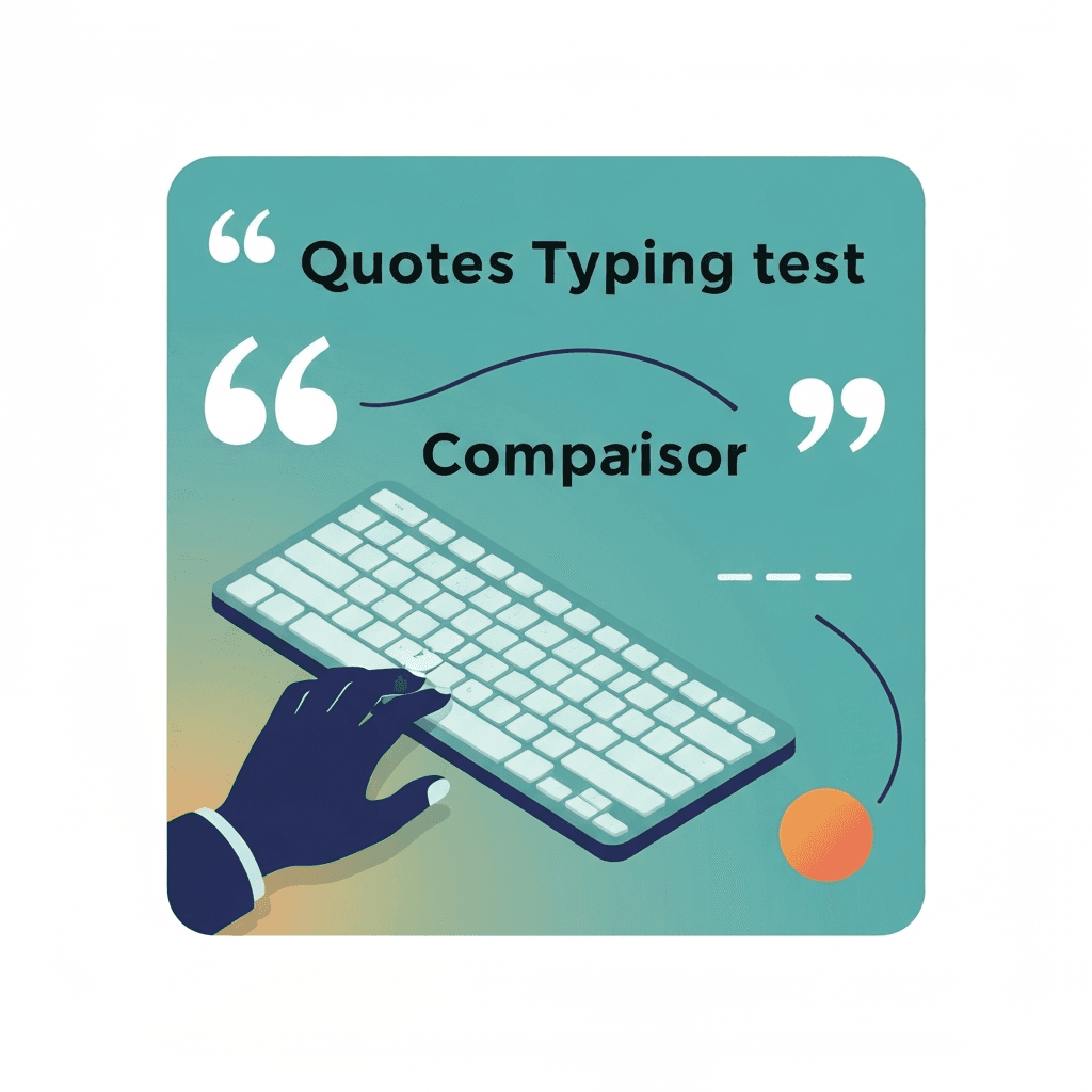 Illustration. Famous Quotes Typing vs Punctuation Test: Which Mode to Use — Quotes typing test — Type Faster