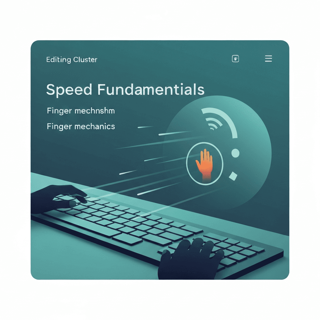 Illustration. Finger Independence Drills That Actually Raise Typing Speed — Speed Fundamentals — Type Faster