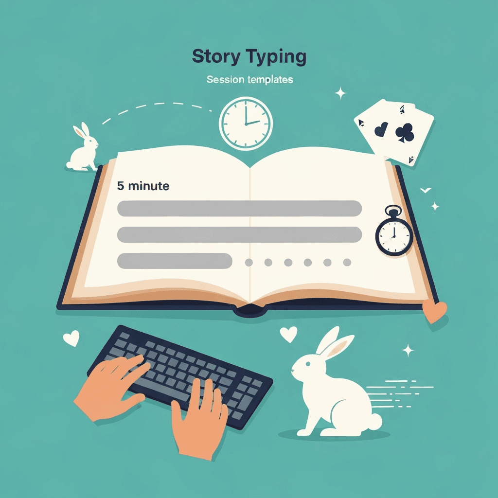 Five-Minute Alice in Wonderland Typing Sessions: Endurance Without Fatigue — Story typing — Type Faster