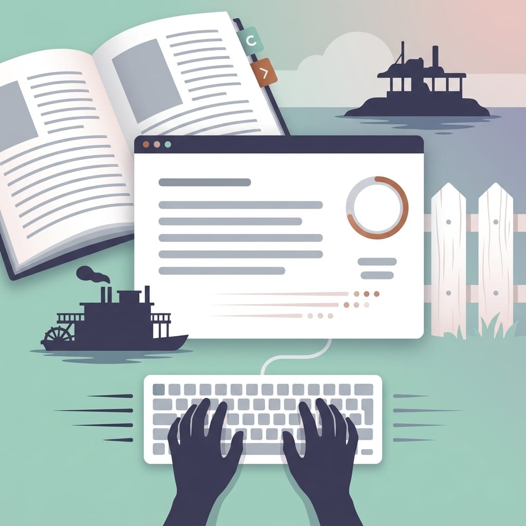 Five-Minute The Adventures of Tom Sawyer Typing Sessions: Endurance Without Fatigue — Story typing — Type Faster