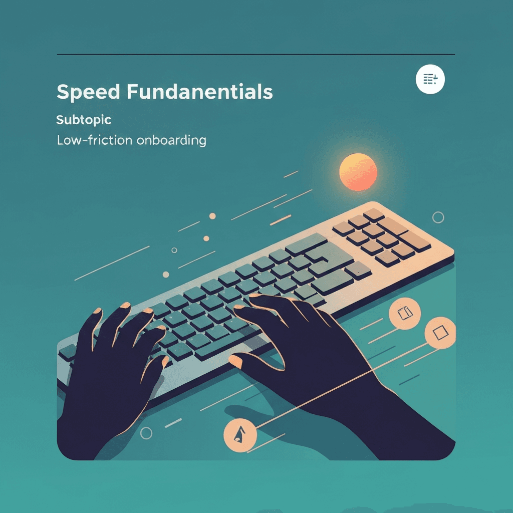 Illustration. Free Typing Test With No Sign Up Required — Speed Fundamentals — Type Faster