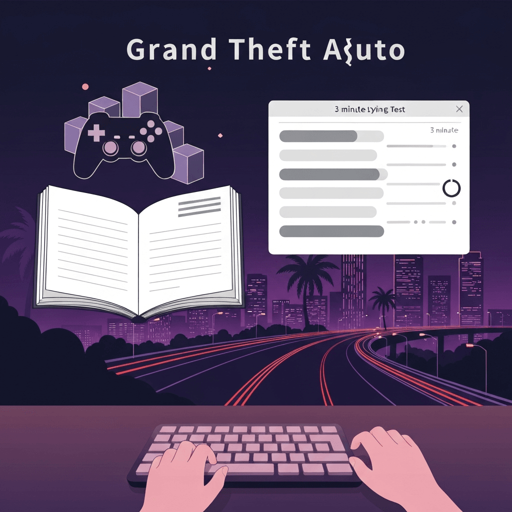 Grand Theft Auto Typing Test: Crime Sagas, City Eras, and Plot Passages — Game lore typing — Type Faster