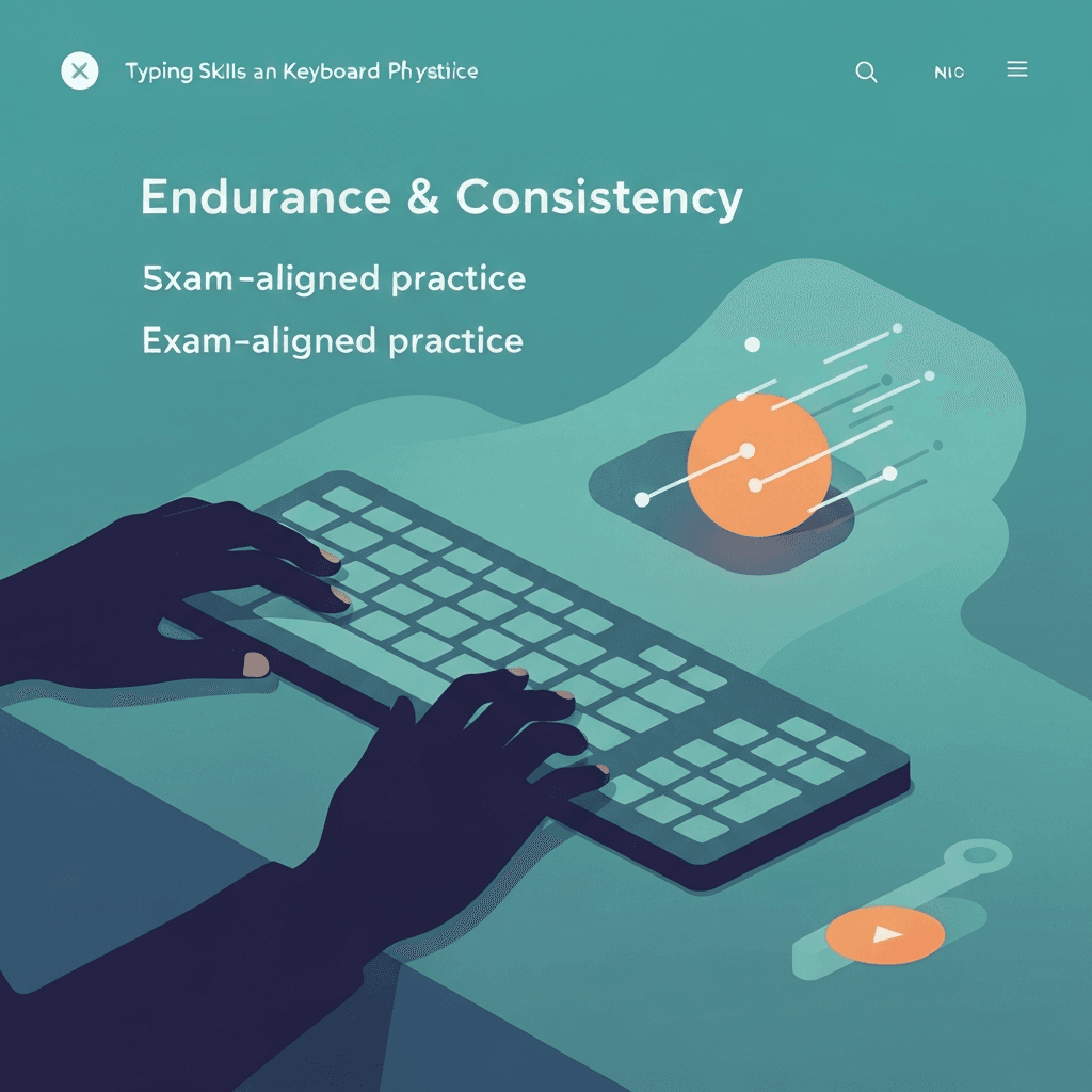 Hartron Typing Test Prep: Speed Bands, Official Format, and Calm Error Rules — Endurance & Consistency — Type Faster