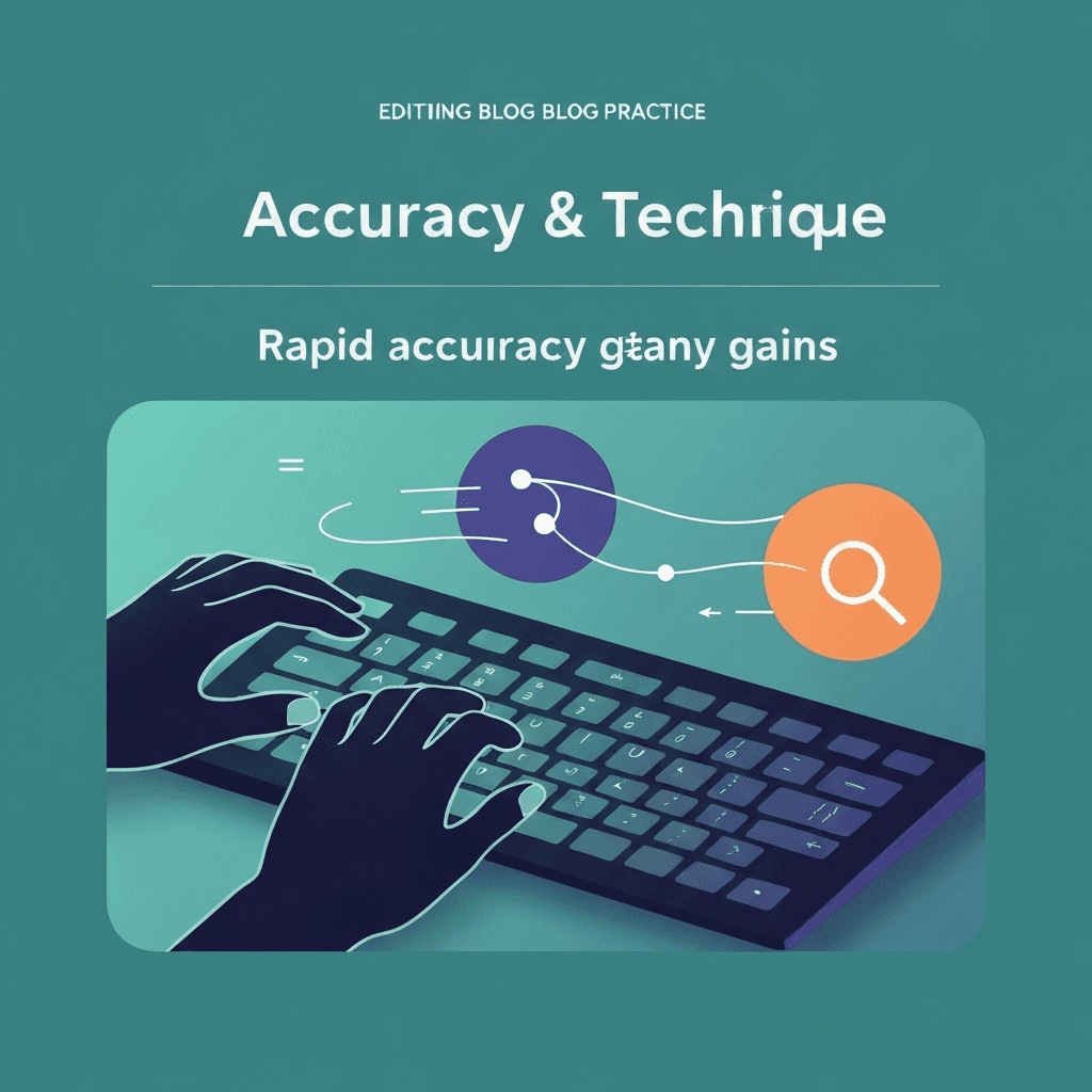 Illustration. How to Improve Typing Accuracy Fast — Accuracy & Technique — Type Faster