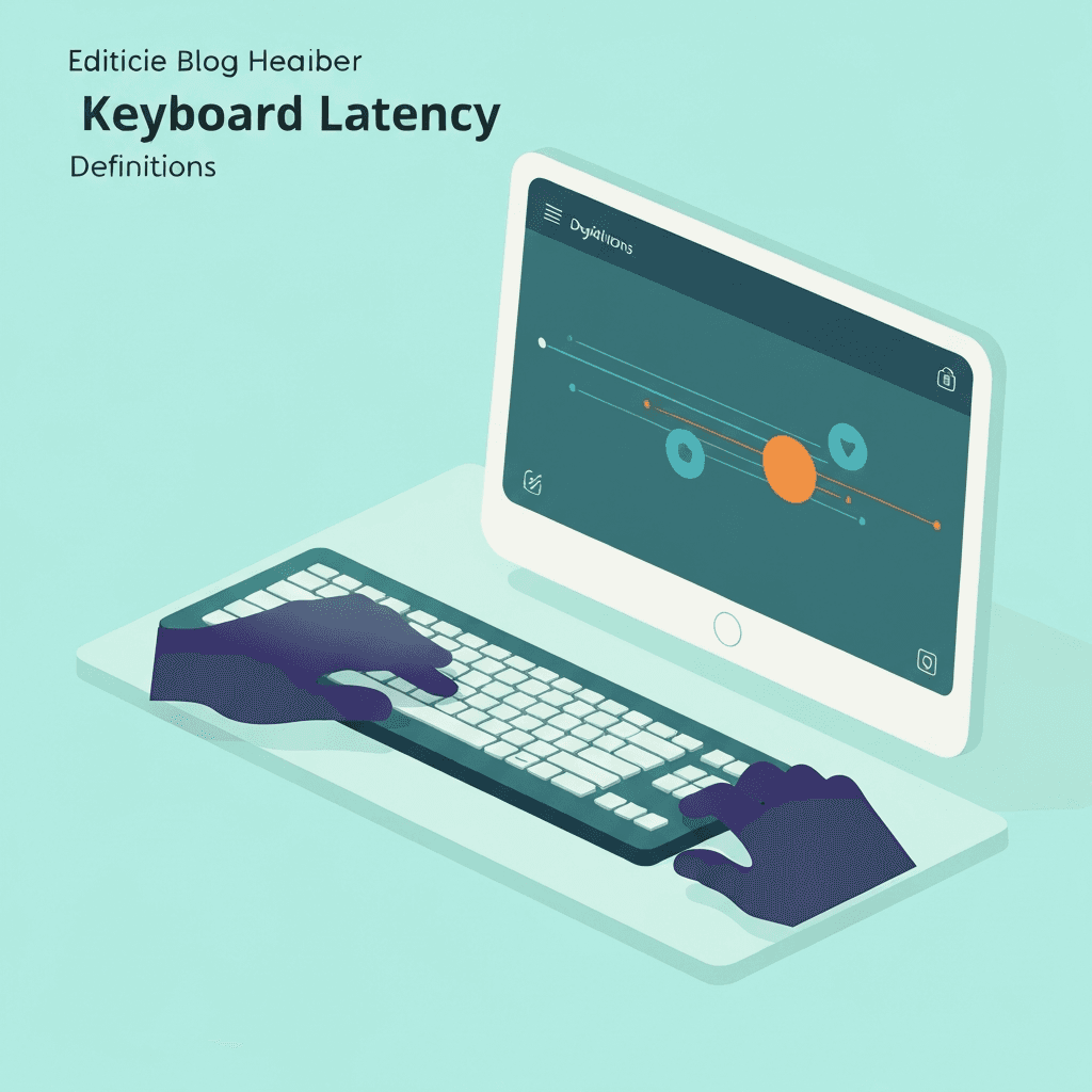 Illustration. Input Delay Test for Keyboards: What You Are Actually Measuring — Keyboard Latency — Type Faster