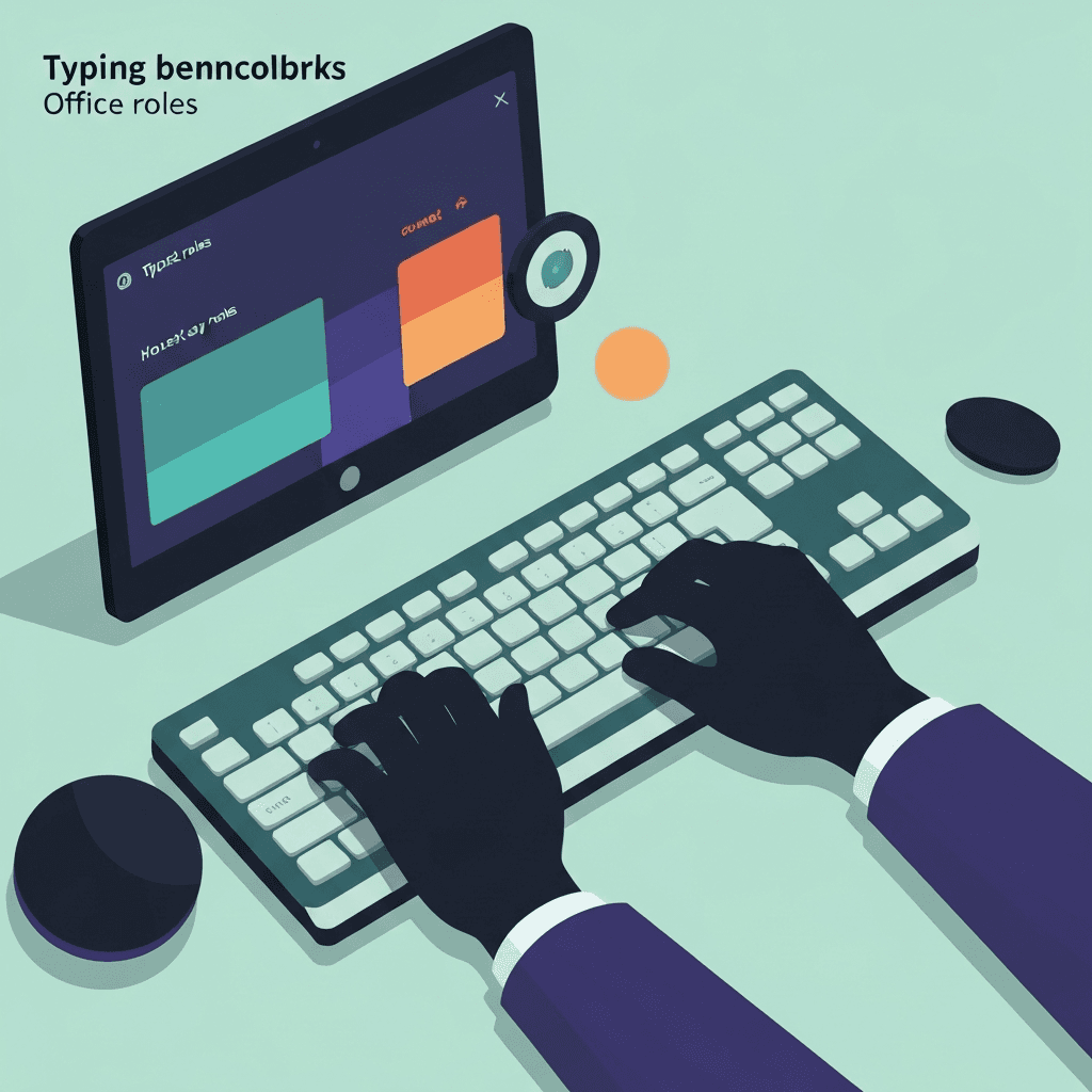 Illustration. Is 50 WPM Realistic for Front Desk, Scheduling, and Light Admin? — Typing benchmarks — Type Faster
