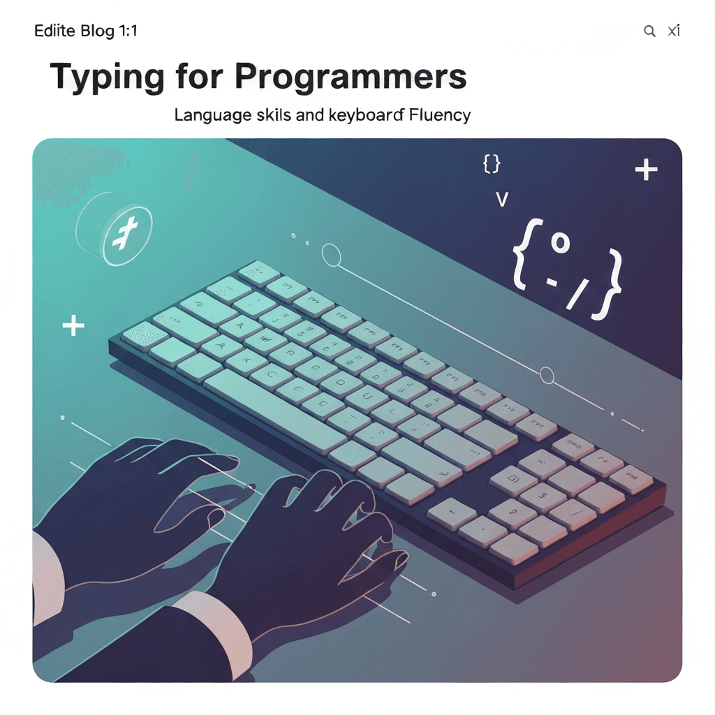 Illustration. JavaScript Snippet Typing Practice — Typing for Programmers — Type Faster