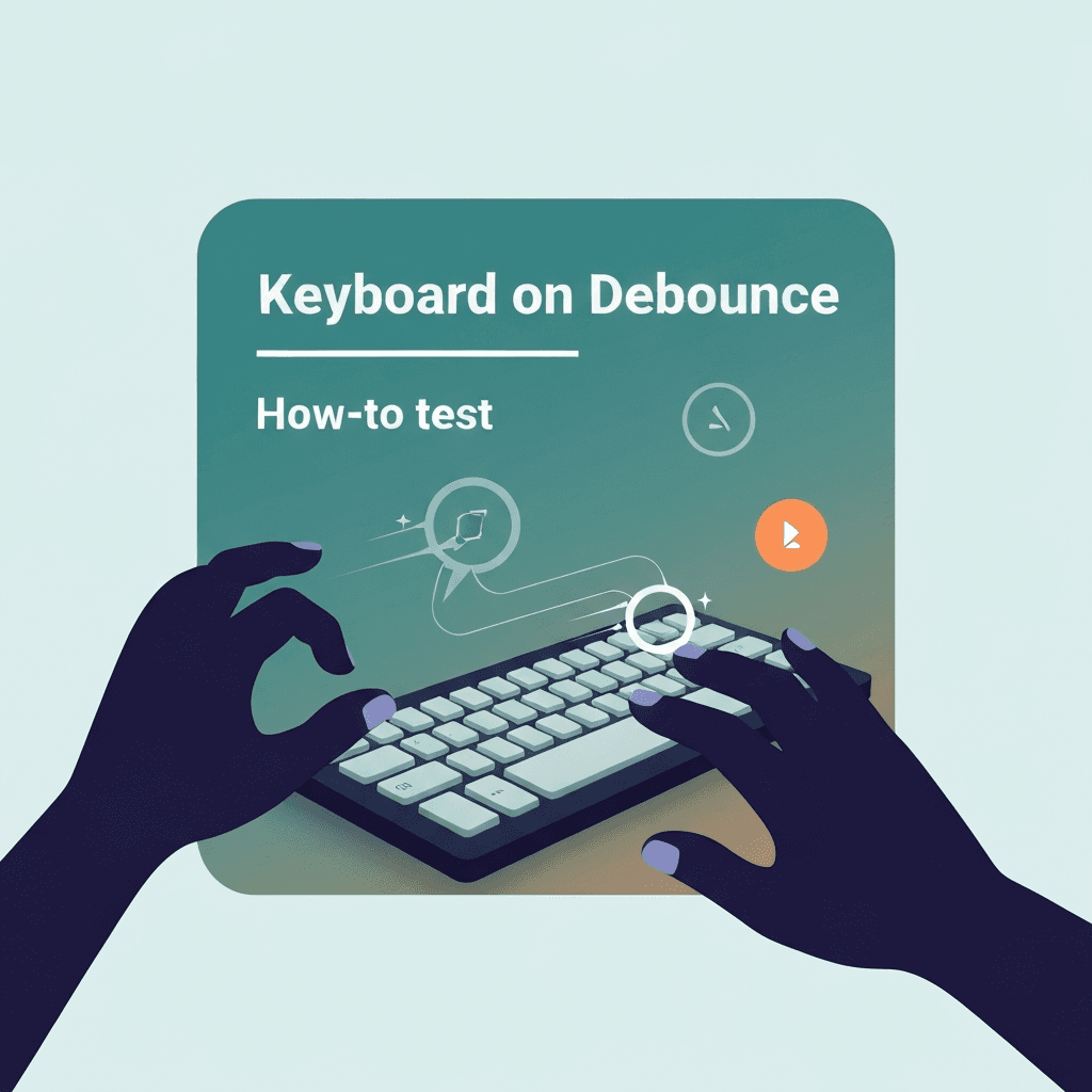 Illustration. Keyboard Debounce Test: Free Browser Check for Double Keydowns — Keyboard Debounce — Type Faster