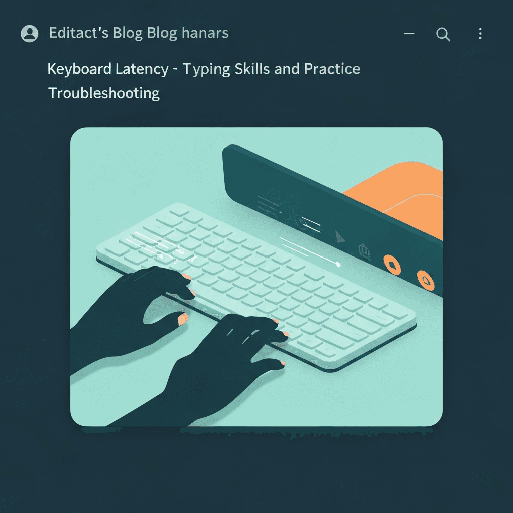Illustration. Keyboard Delay Test: A Troubleshooting Flow That Saves Time — Keyboard Latency — Type Faster