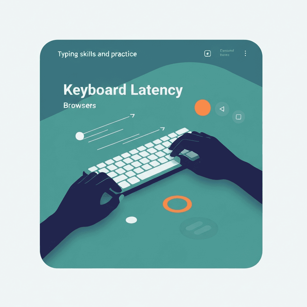 Illustration. Keyboard Input Delay Test Across Browsers: Fair Comparison Tips — Keyboard Latency — Type Faster