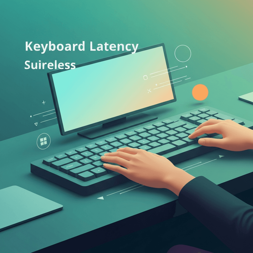 Illustration. Keyboard Input Lag: Bluetooth vs Wired Without the Myths — Keyboard Latency — Type Faster