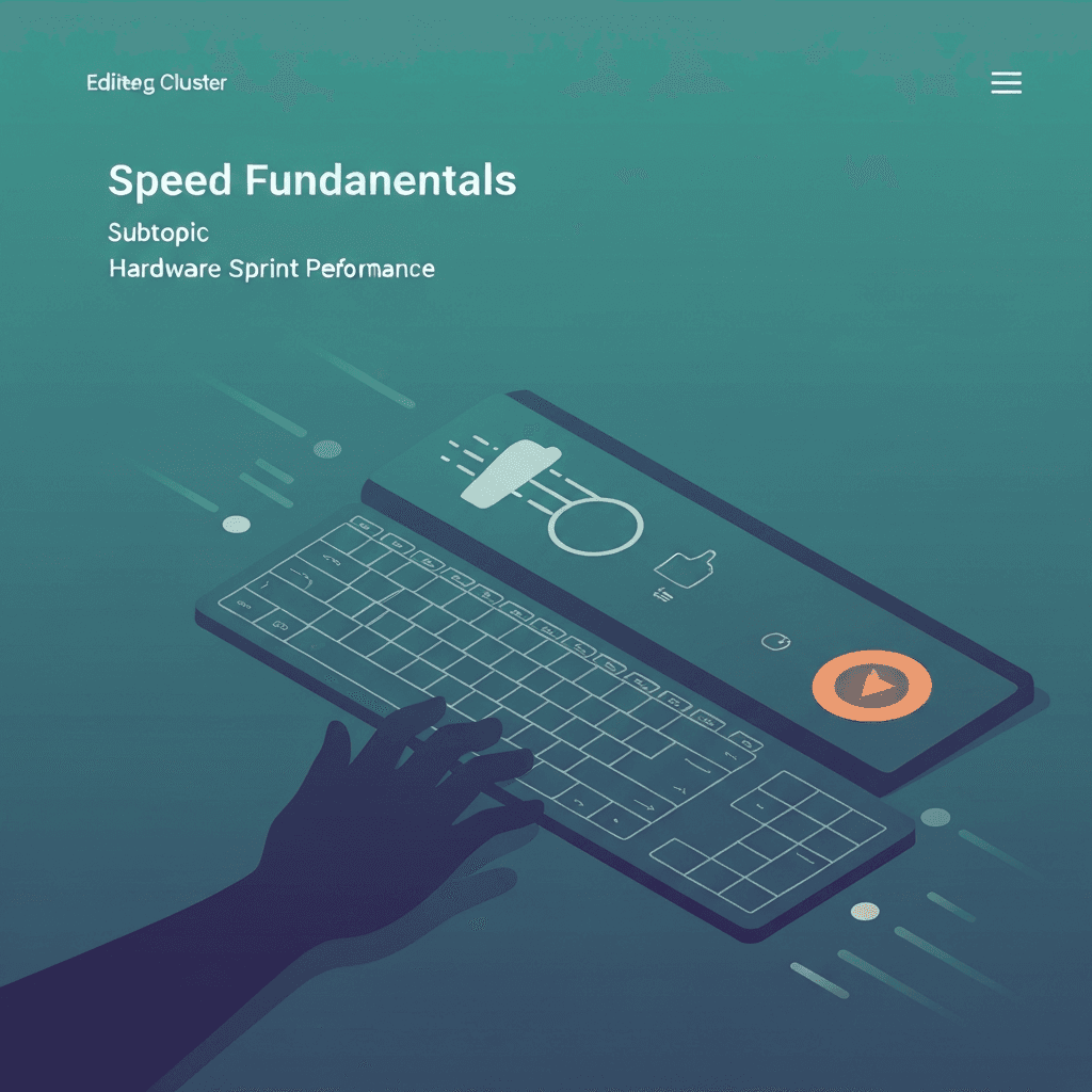 Illustration. Keyboard Latency Test Basics for Faster and Cleaner Typing — Speed Fundamentals — Type Faster