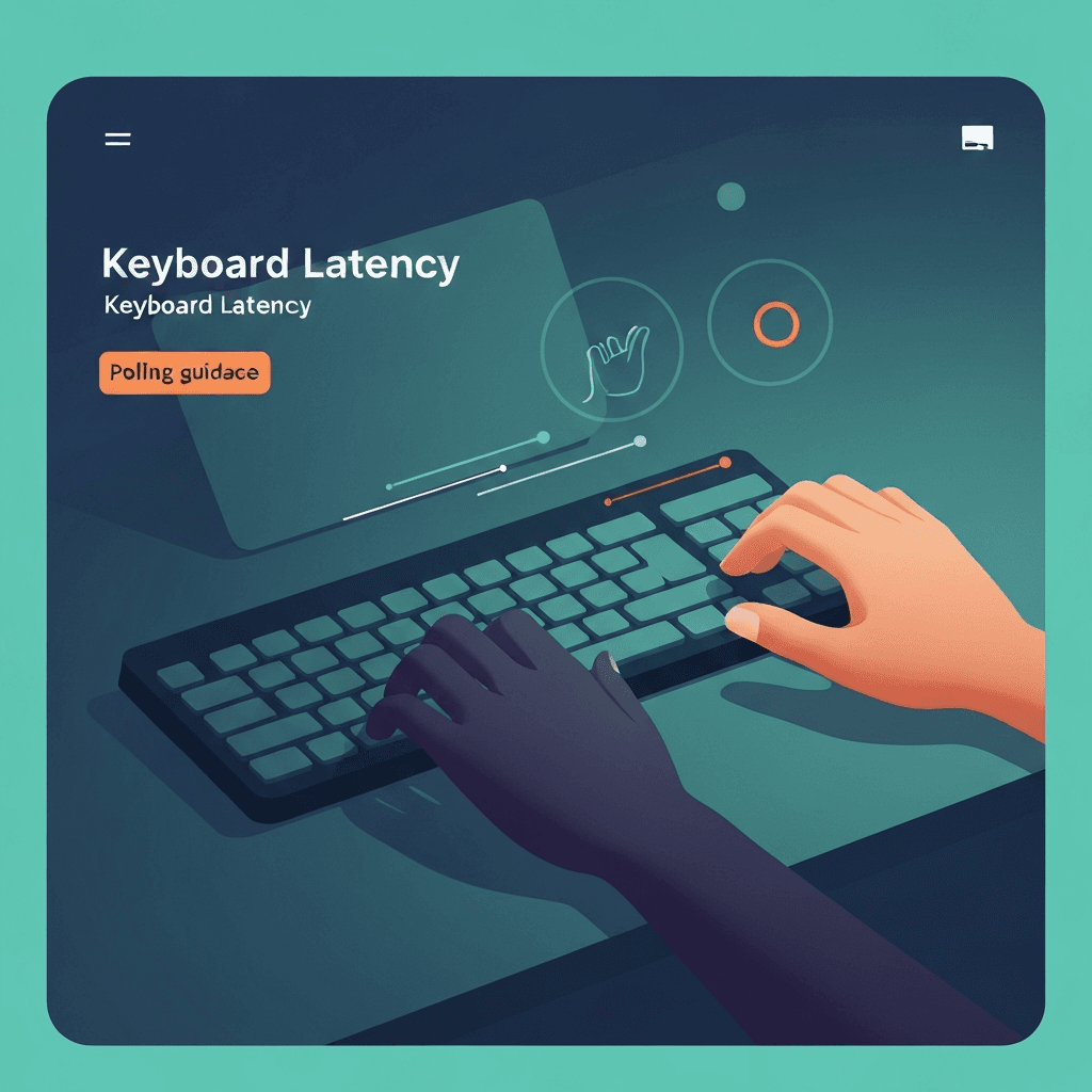 Illustration. Keyboard Polling Rate for Typists: Practical Hz Guidance — Keyboard Latency — Type Faster