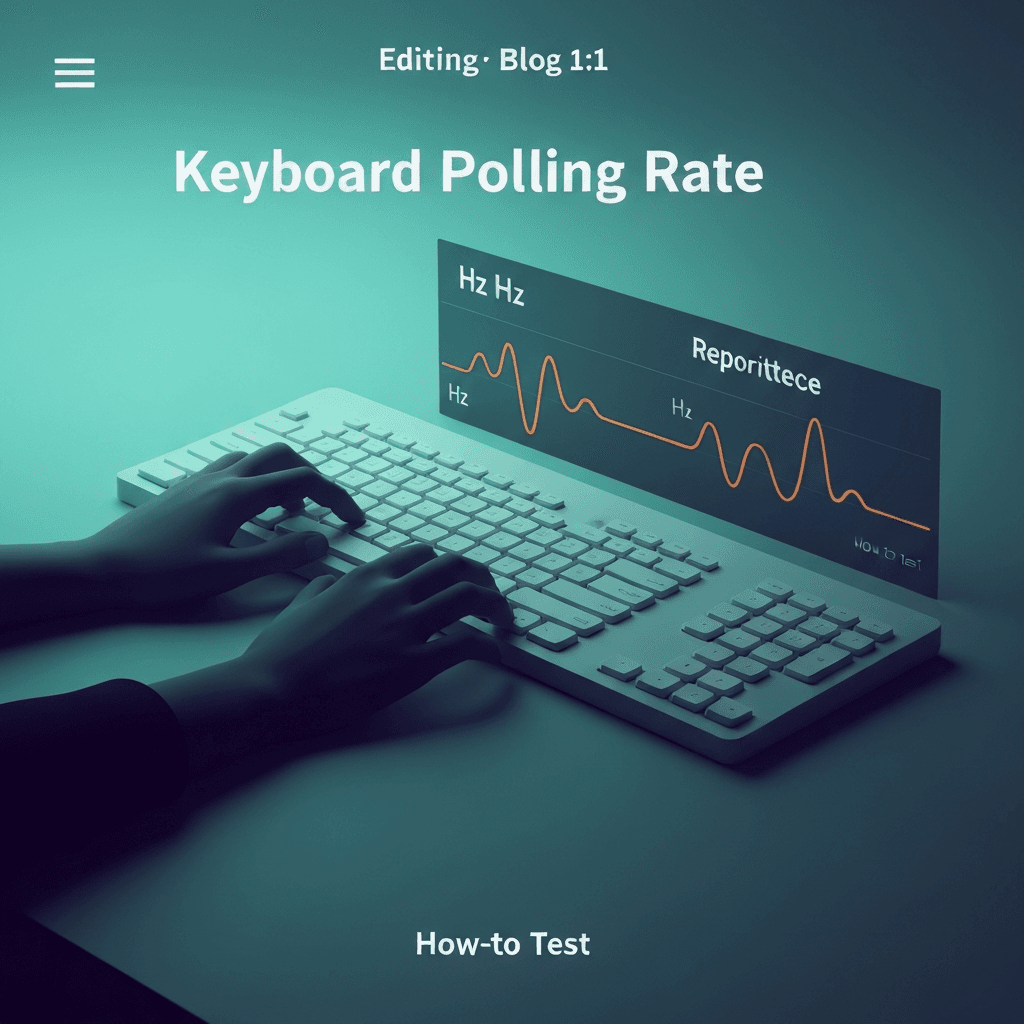 Illustration. Keyboard Polling Rate Test Free in Your Browser (No Install) — Keyboard Polling Rate — Type Faster