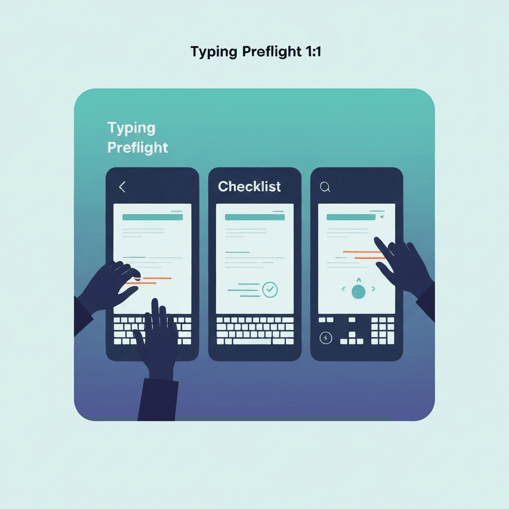 Keyboard Preflight Before a Typing Test: What to Check First — Typing Preflight — Type Faster