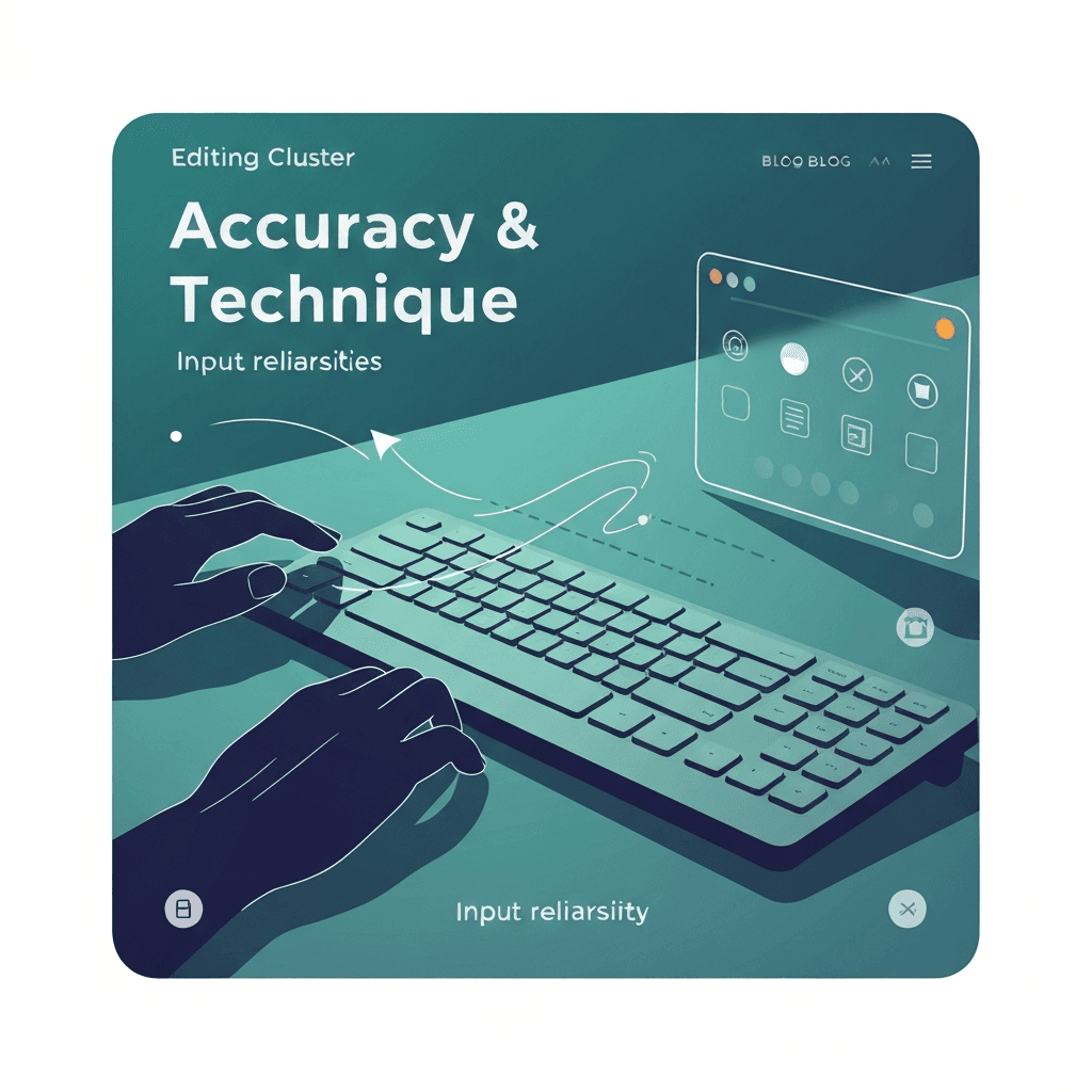 Illustration. Keyboard Test Online: Common Mistakes That Hide Input Problems — Accuracy & Technique — Type Faster