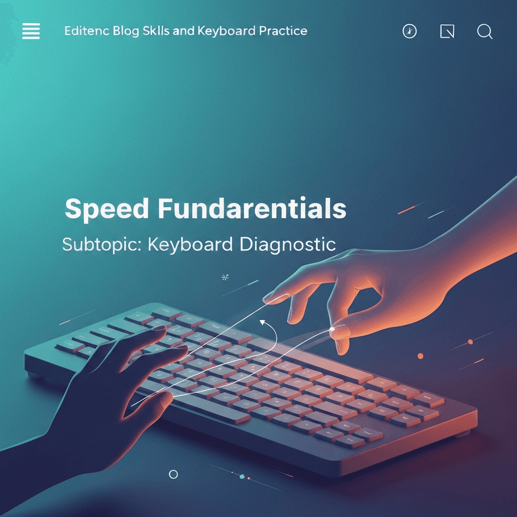 Illustration. Keyboard Testing Checklist for Typists and Developers — Speed Fundamentals — Type Faster