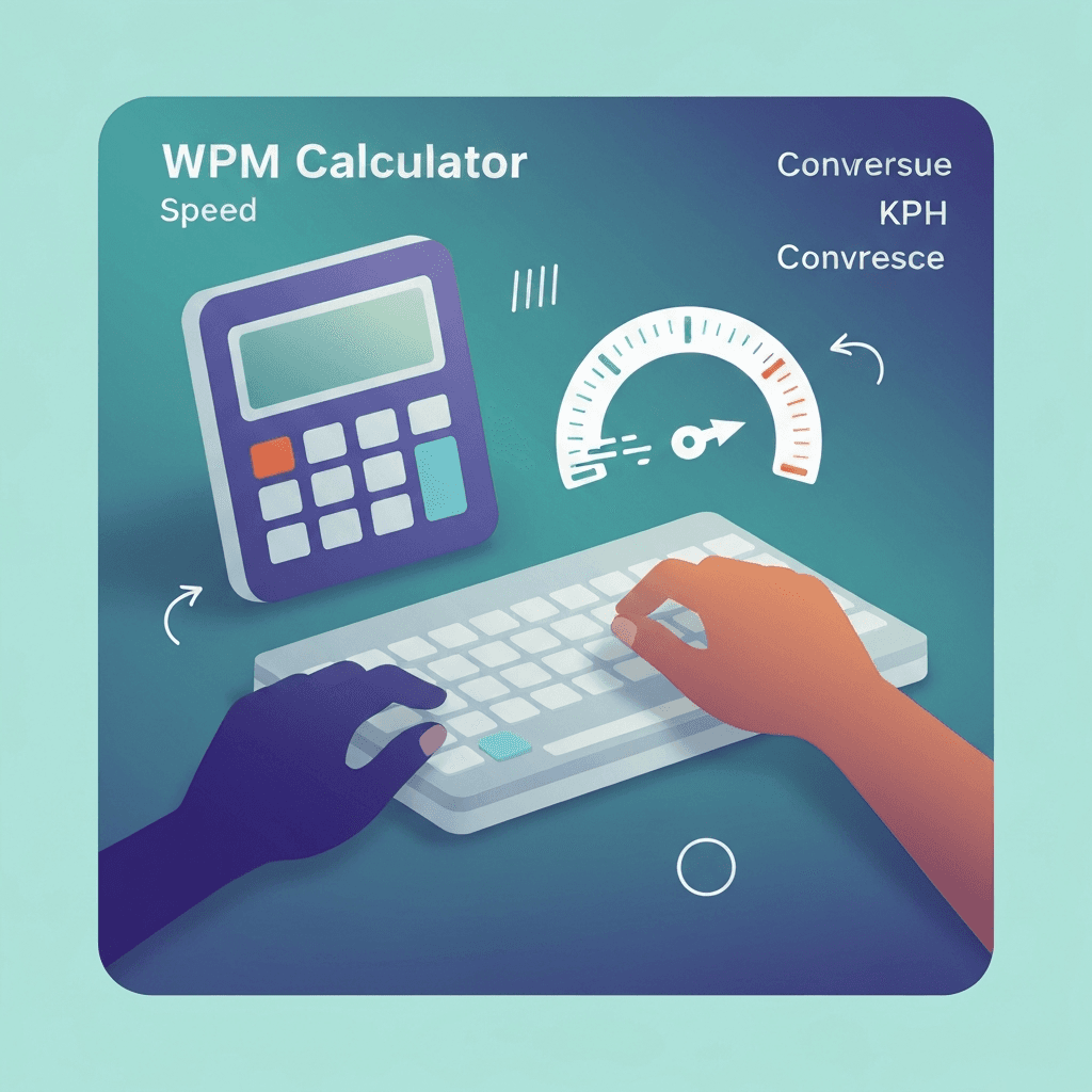 Illustration. KPH to WPM Calculator: Data Entry Screens in Plain Numbers — WPM Calculator — Type Faster