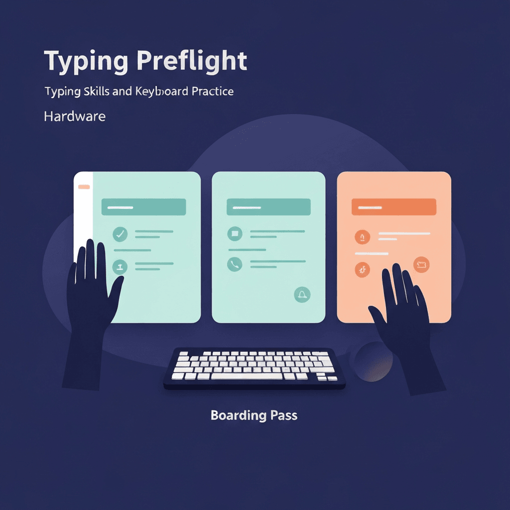 Laptop Keyboard Preflight Before Timed Tests — Typing Preflight — Type Faster