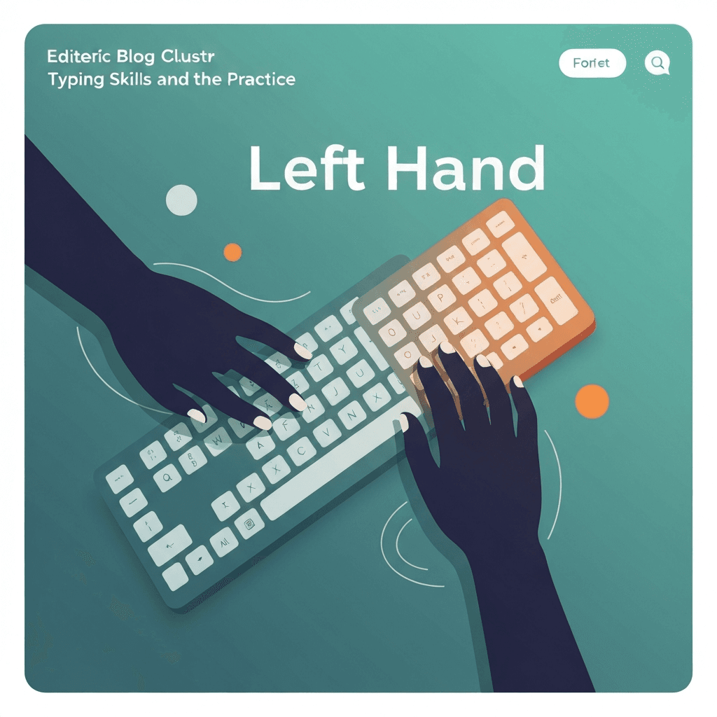 Illustration. Left-Hand Errors When Your Dominant Hand Is Right — Left Hand — Type Faster