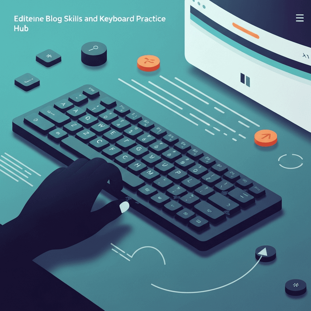 Illustration. Machine Steno Practice Online: Browser Drills Without Hardware — Steno — Type Faster