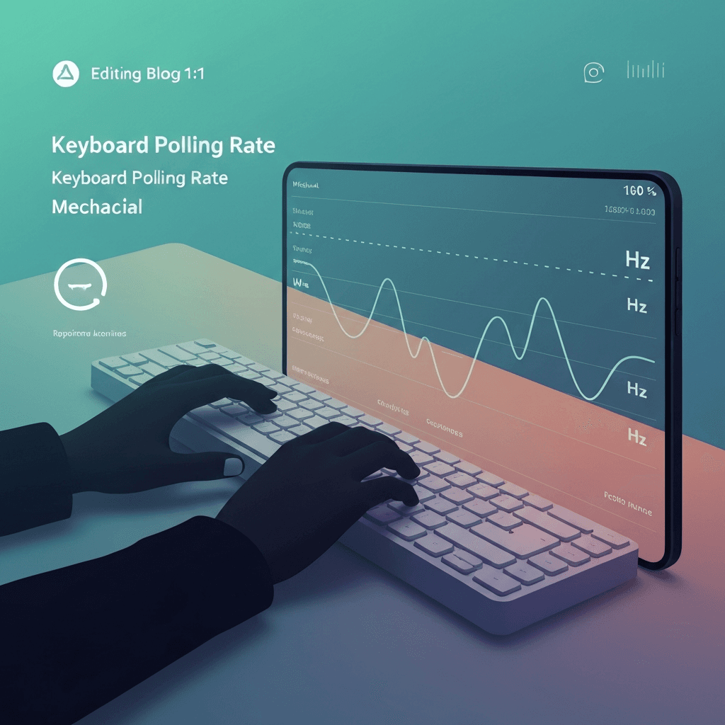 Illustration. Mechanical Keyboard Polling Rate for Office Typing — Keyboard Polling Rate — Type Faster