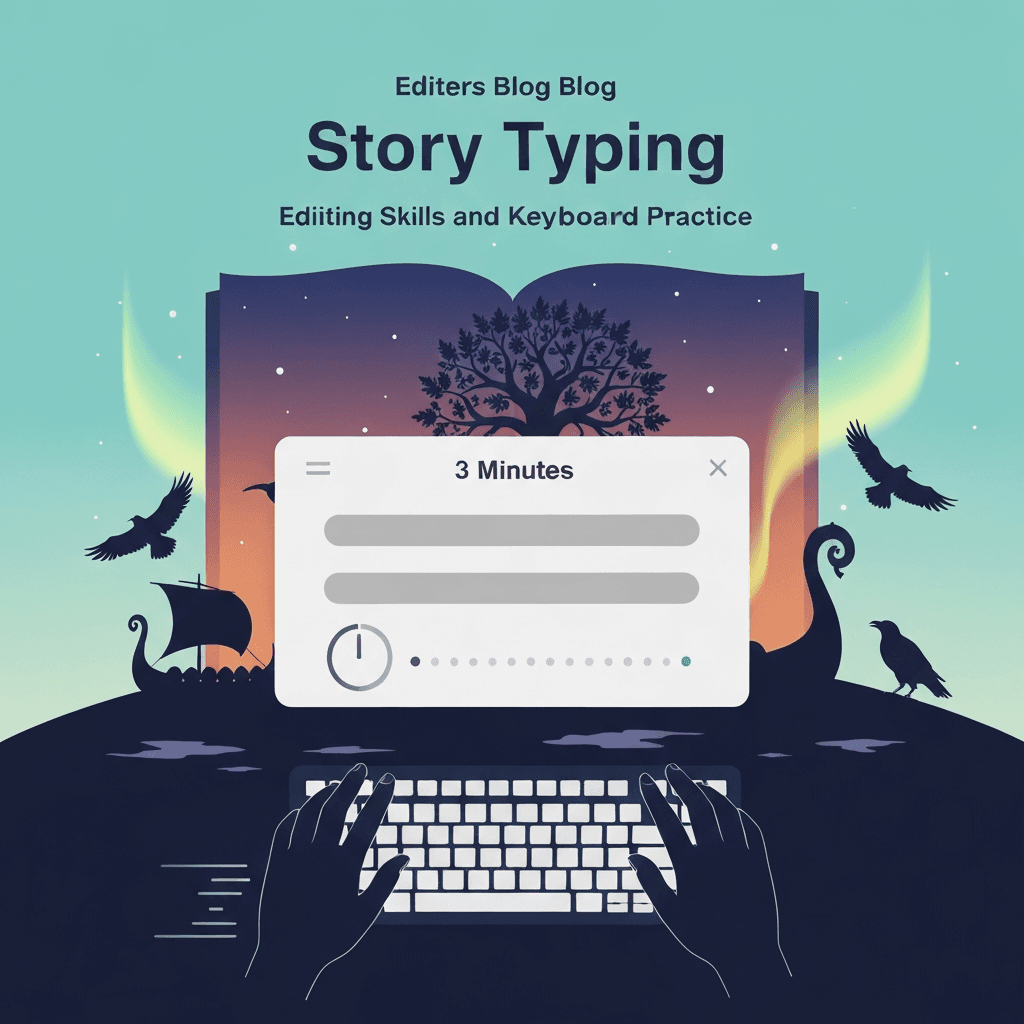 Illustration. Norse Myths Typing Test: Odin, Thor & Yggdrasil Passages — Story typing — Type Faster