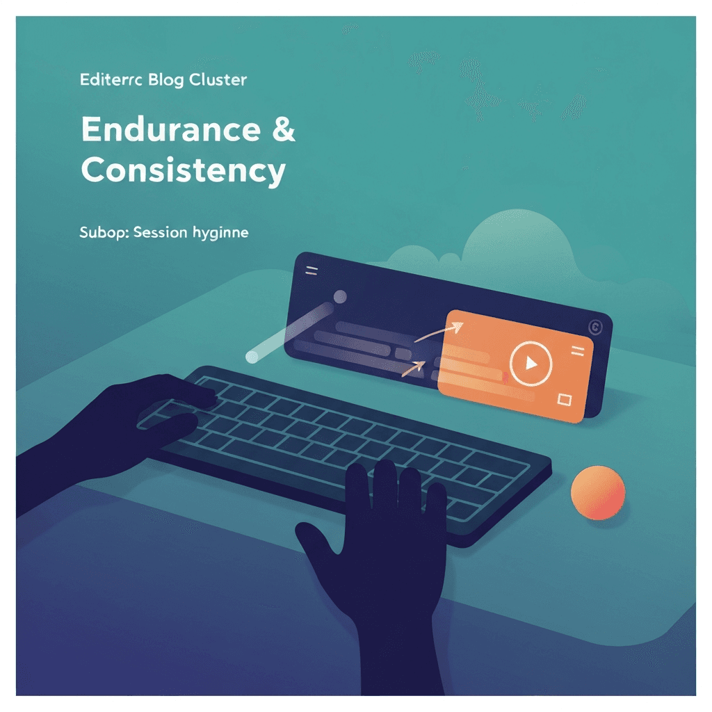 Illustration. Online Keyboard Test Before Every Session: Worth It or Overkill? — Endurance & Consistency — Type Faster