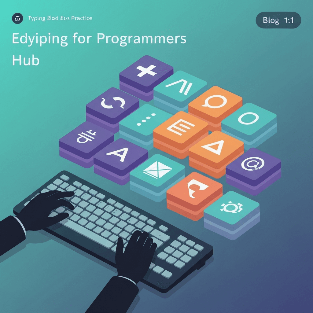 Illustration. Programmer Symbols Typing Test by Language — Typing for Programmers — Type Faster