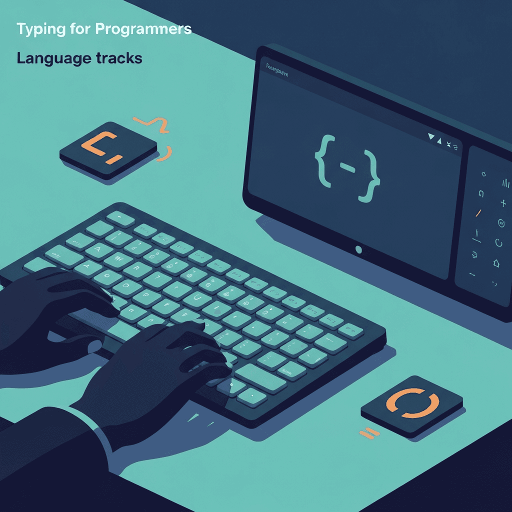 Illustration. Go Typing Test: Symbol-Heavy Code Lines — Typing for Programmers — Type Faster