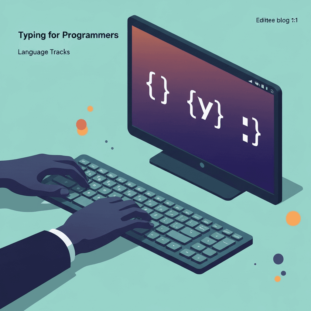 Illustration. HTML Typing Test: Symbol-Heavy Code Lines — Typing for Programmers — Type Faster
