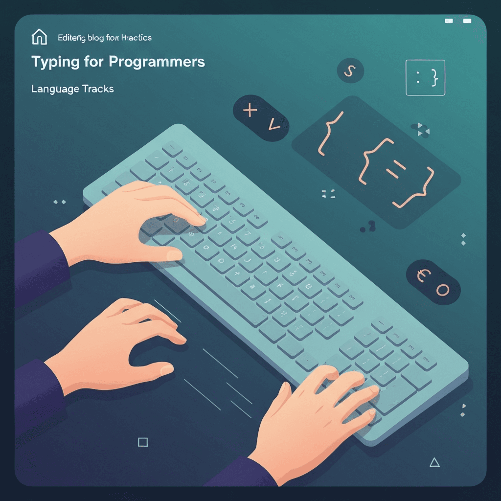 Illustration. JSON Typing Test: Symbol-Heavy Code Lines — Typing for Programmers — Type Faster
