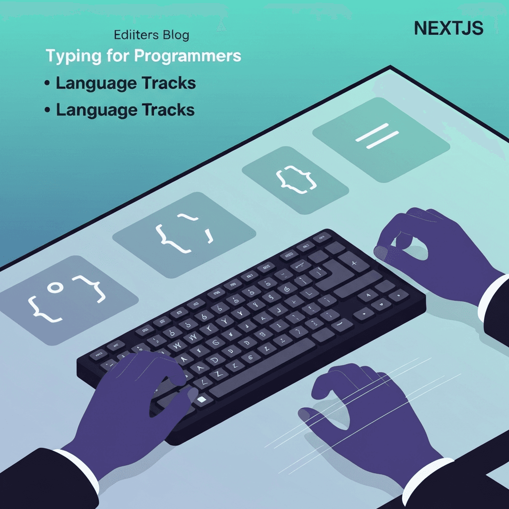 Illustration. Next.js Typing Test: Symbol-Heavy Code Lines — Typing for Programmers — Type Faster