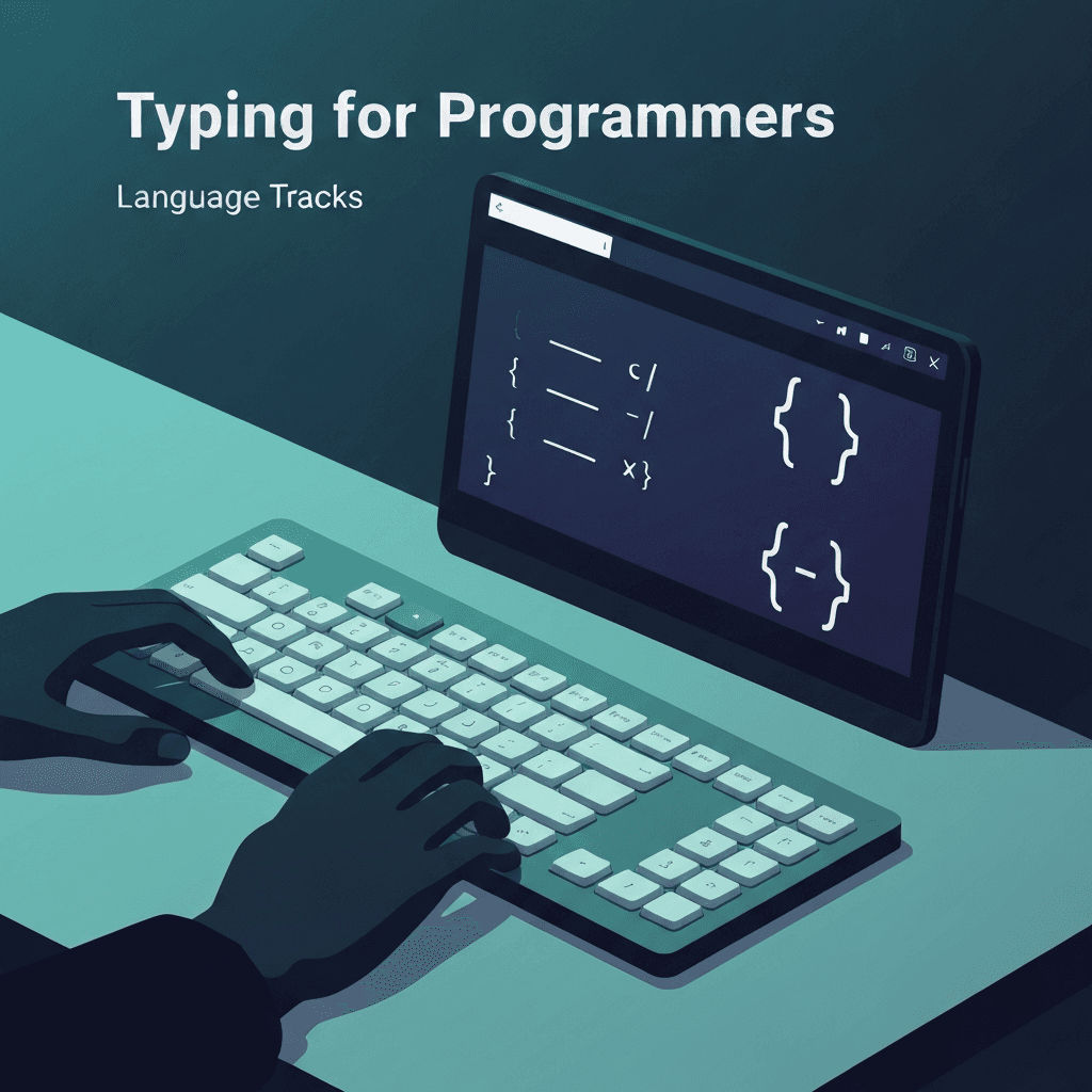Illustration. Ruby Typing Test: Symbol-Heavy Code Lines — Typing for Programmers — Type Faster