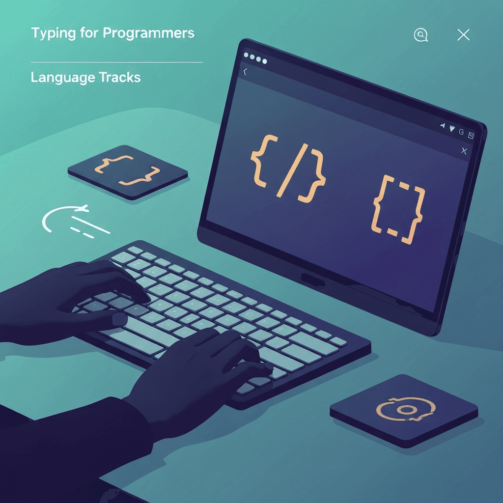 Illustration. TypeScript Typing Test: Symbol-Heavy Code Lines — Typing for Programmers — Type Faster