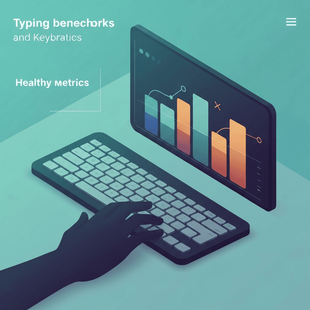 Illustration. How to Read Typing Test Scores Without Chasing Misleading Leaderboards — Typing benchmarks — Type Faster