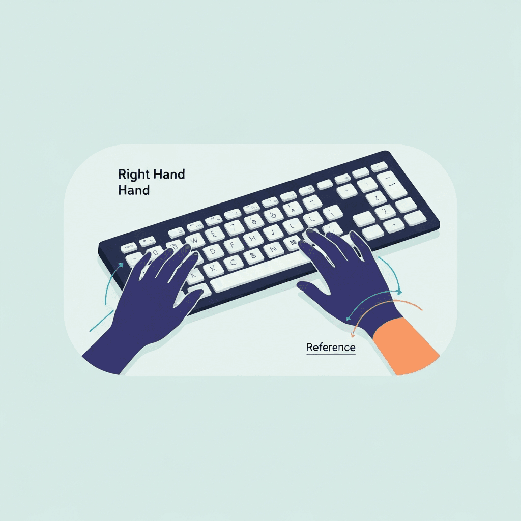 US QWERTY Right-Hand Zone Letter List (Complete) — Right Hand — Type Faster