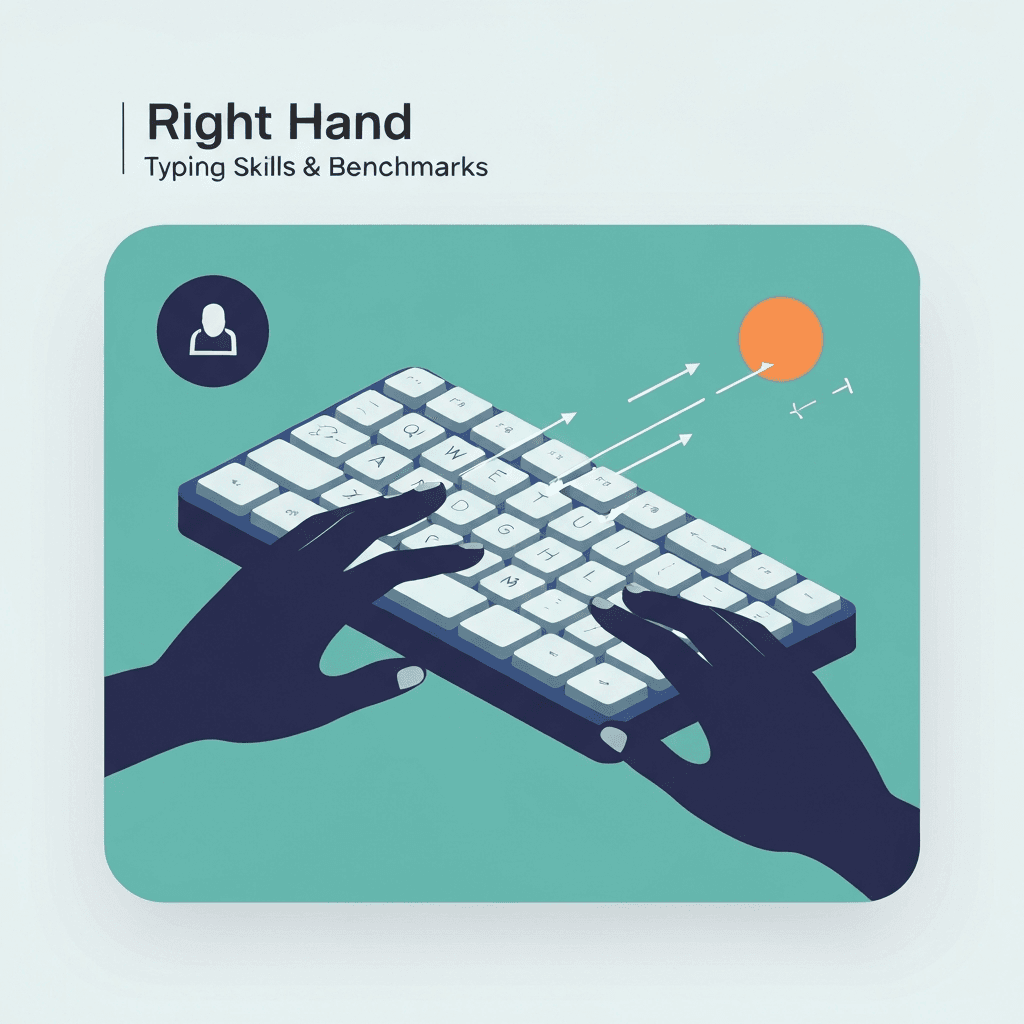 Sixty-Second Right-Hand Typing Benchmark: How to Track Fairly — Right Hand — Type Faster