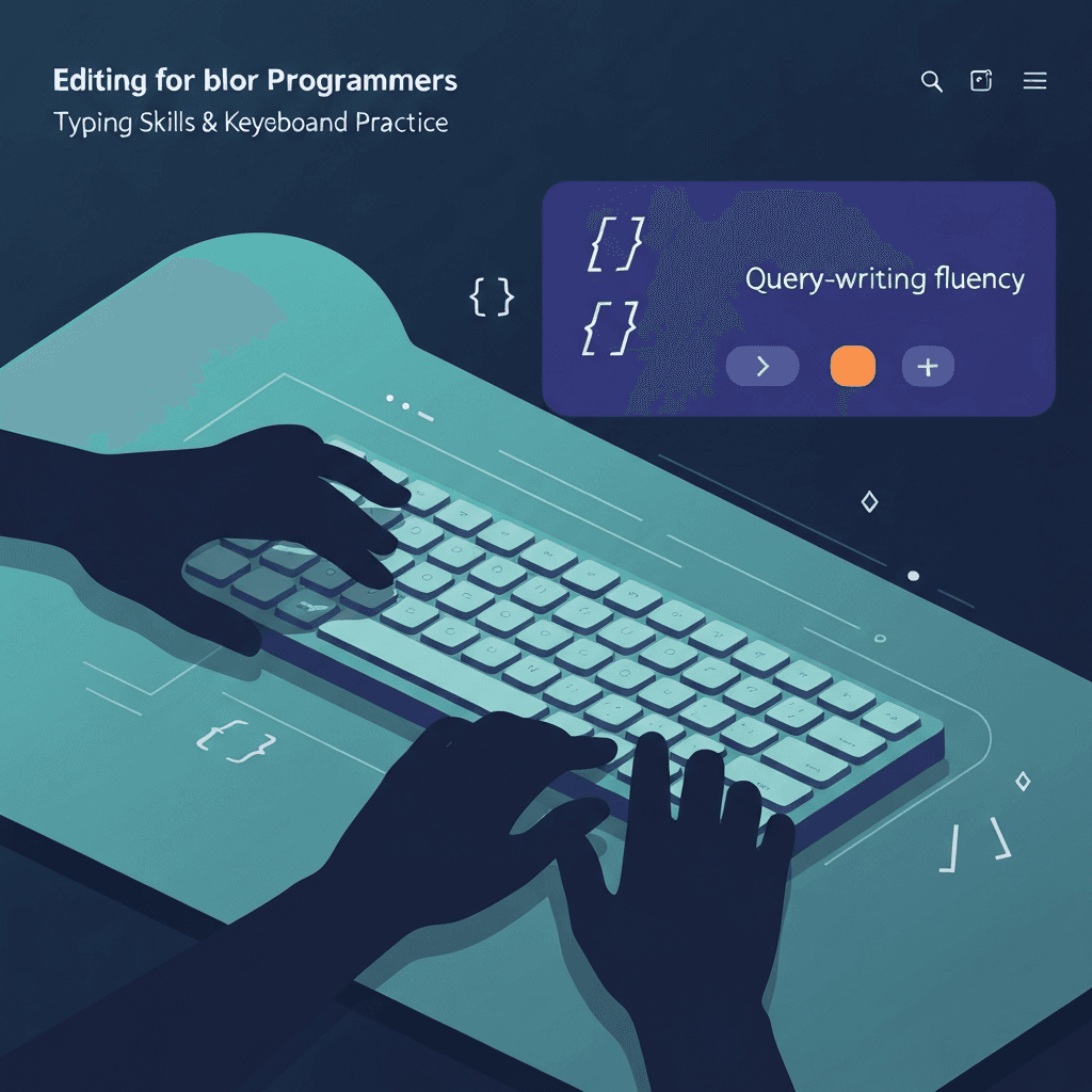 Illustration. SQL Query Typing Speed and Accuracy — Typing for Programmers — Type Faster