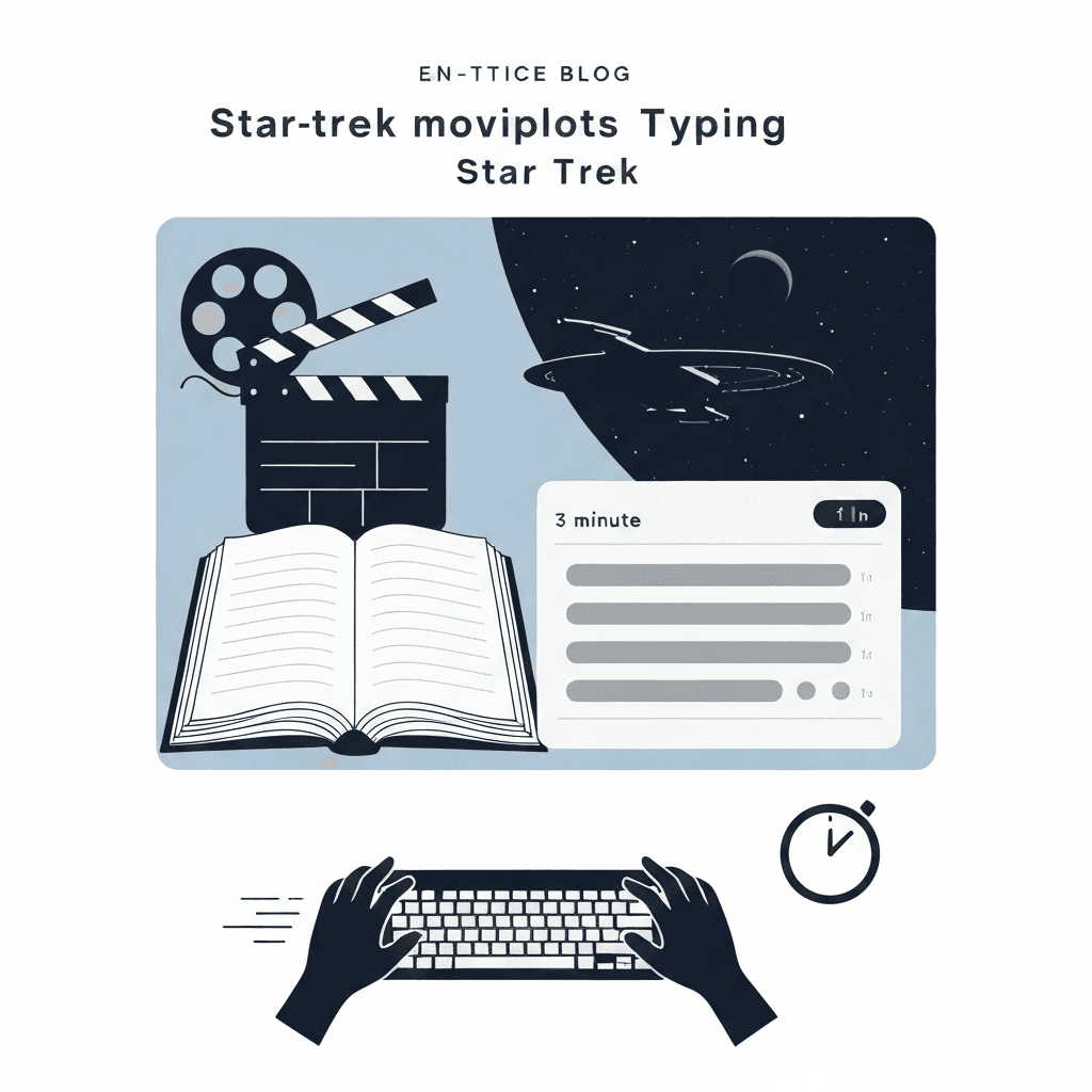 Star Trek Movie Typing Test: Plot Summaries Across 13 Films — Movie plots typing — Type Faster