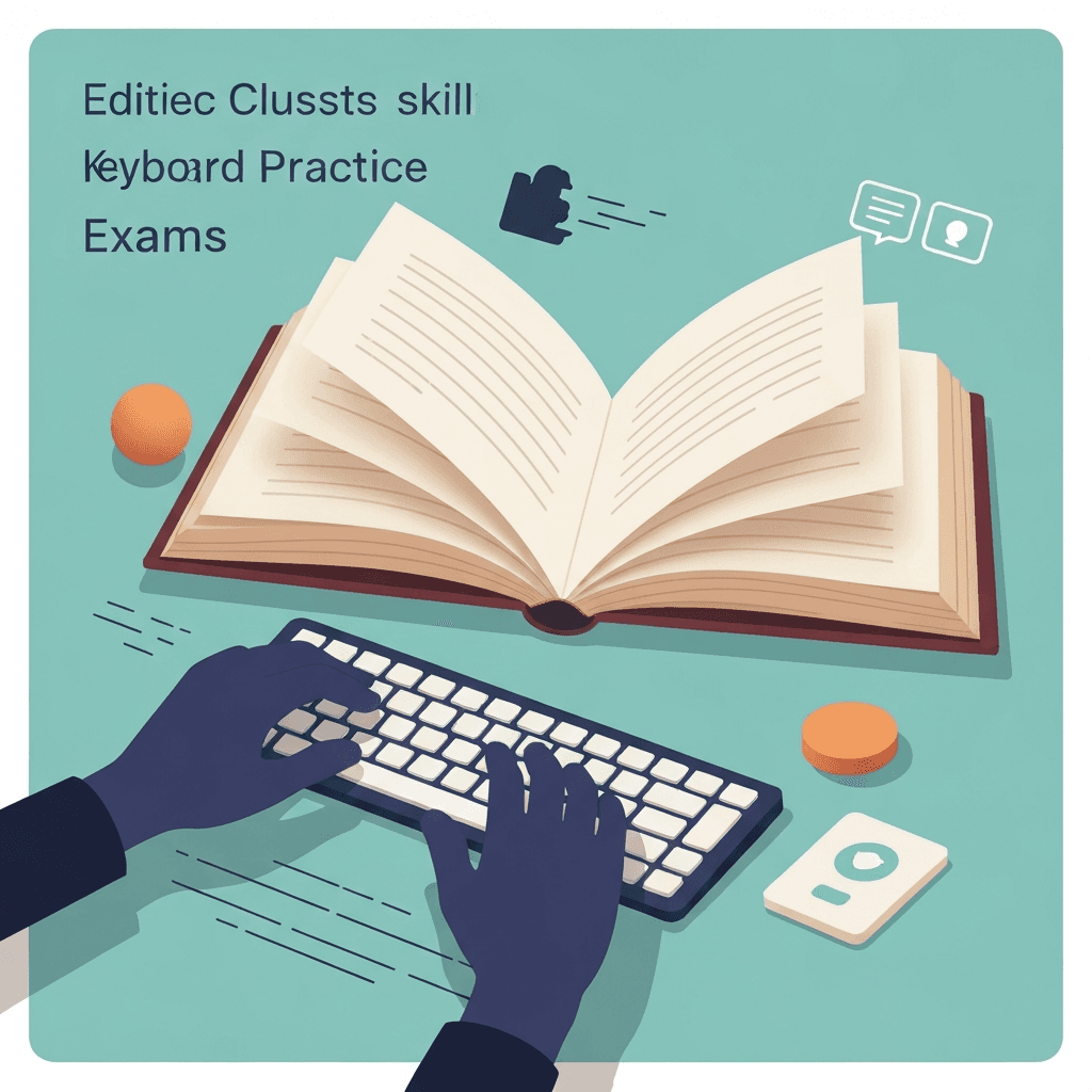 Illustration. Story Typing for Certificate Exams: Match Passage Register — Story typing — Type Faster
