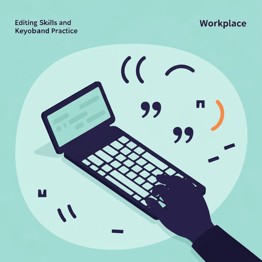 Illustration. Support Ticket Punctuation Typing Speed — Punctuation — Type Faster