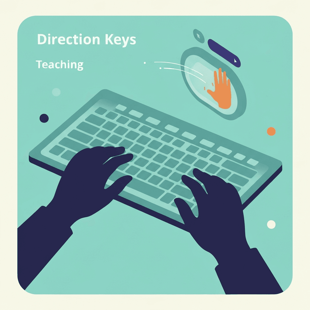 Teaching Direction Keys Typing in the Classroom: Lab Stations and Fair Assessment — Direction Keys — Type Faster