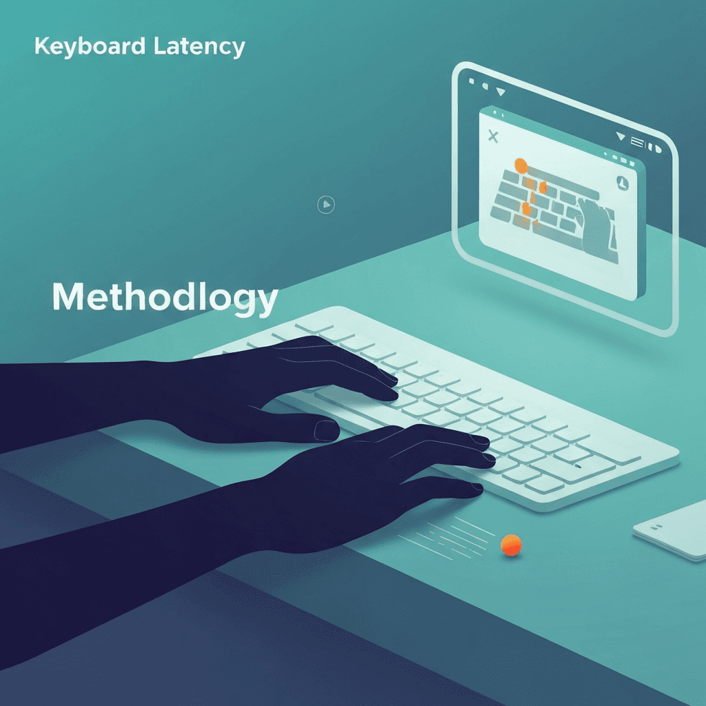 Illustration. Test Keyboard Latency With Repeatable Sessions (Same Desk, Same Profile) — Keyboard Latency — Type Faster