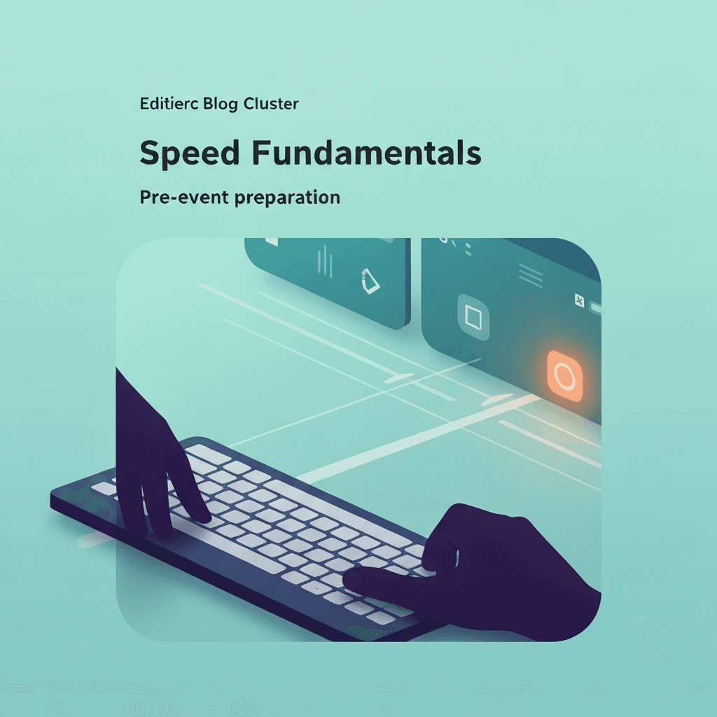 Illustration. Test Keyboard Online Before Exams and Interviews — Speed Fundamentals — Type Faster