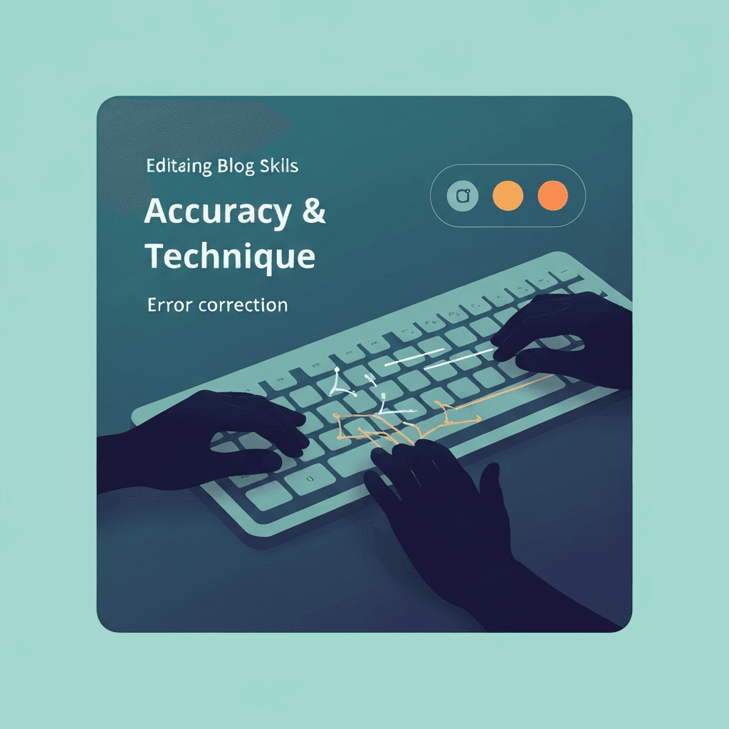 Illustration. Typing Accuracy Drills That Actually Work — Accuracy & Technique — Type Faster